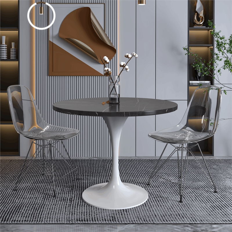 LeisureMod Verve Dining Table with a 36