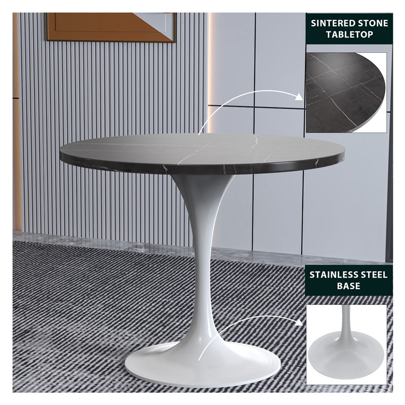 LeisureMod Verve Dining Table with a 36
