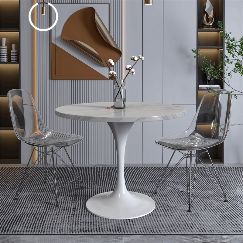 LeisureMod Verve Dining Table with a 36