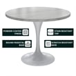 LeisureMod Verve Dining Table with a 36
