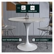 LeisureMod Verve Dining Table with a 36