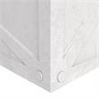 LeisureMod Bonsai Indoor and Outdoor Rectangular Fiberglass Planter Box White