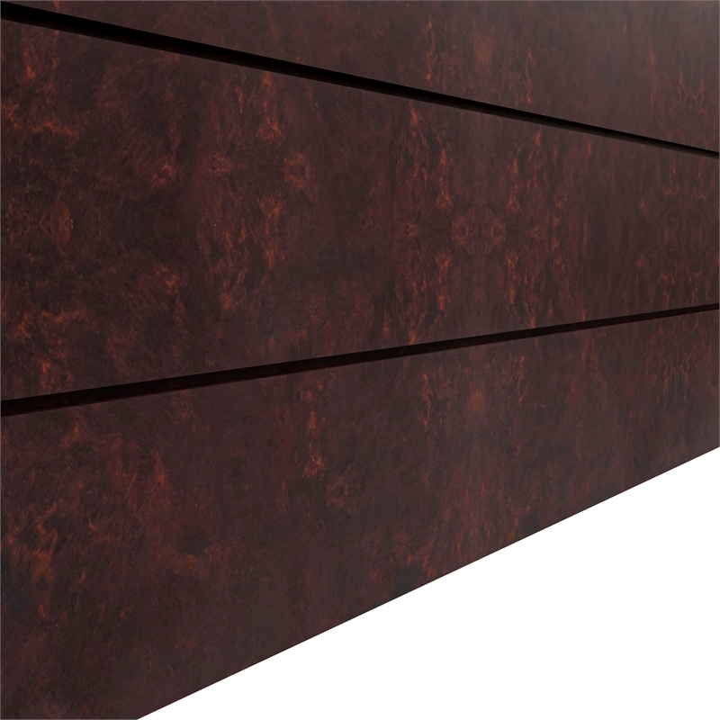 LeisureMod Oasis Indoor and Outdoor Rectangular Fiberglass Planter Box Brown