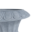 LeisureMod Lotus Modern Urn Planter in Fiberglass and Clay Aged Concrete