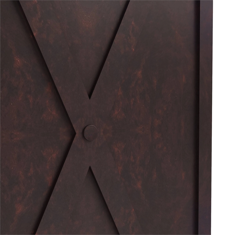 LeisureMod Payprus Indoor and Outdoor Rectangular Fiberglass Planter in Brown