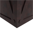 LeisureMod Payprus Indoor and Outdoor Rectangular Fiberglass Planter in Brown
