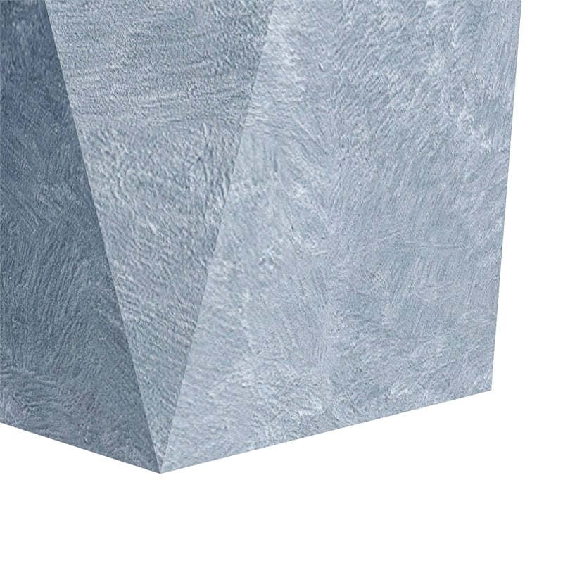 LeisureMod Aloe Tapered Square Planter in Fiberstone and MgO Clay Gray 29