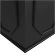 LeisureMod Modern Sprout Fiberstone and MgO Clay Square Planter Black 25.6
