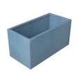 LeisureMod Bloom Rectangular Planter in Fiberstone and Clay Aged Concrete 9