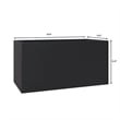 LeisureMod Bloom Rectangular Planter in Fiberstone and Clay Black 12