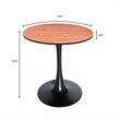 LeisureMod Bristol Dining Table with a 27 