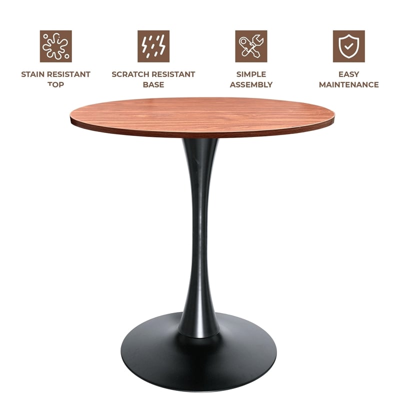 LeisureMod Bristol Dining Table with a 27 