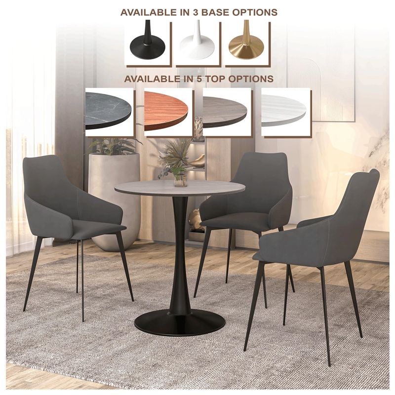 LeisureMod Bristol Dining Table with a 27 