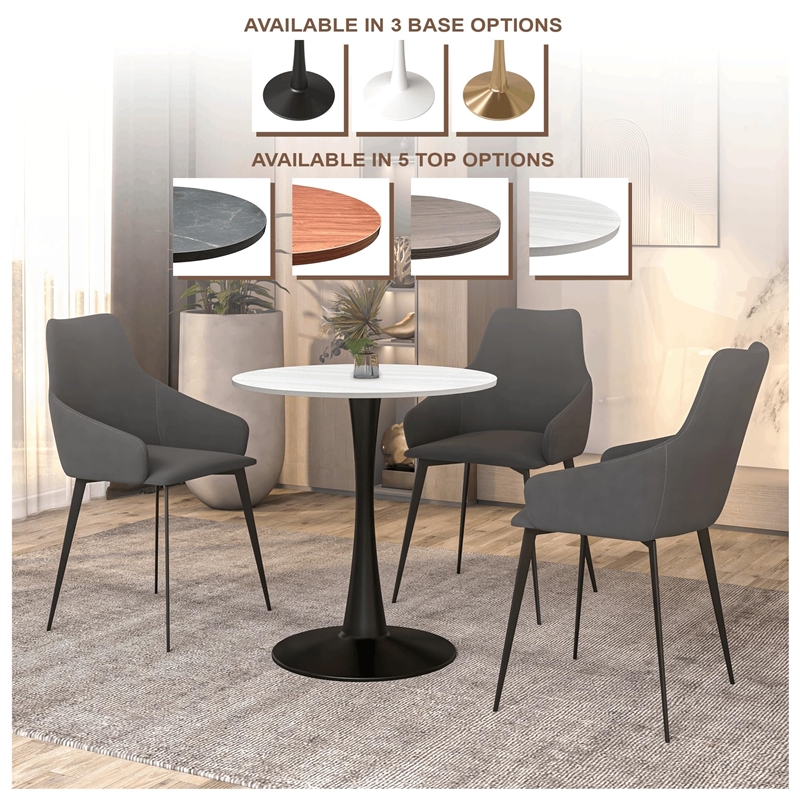 LeisureMod Bristol Dining Table with a 27 