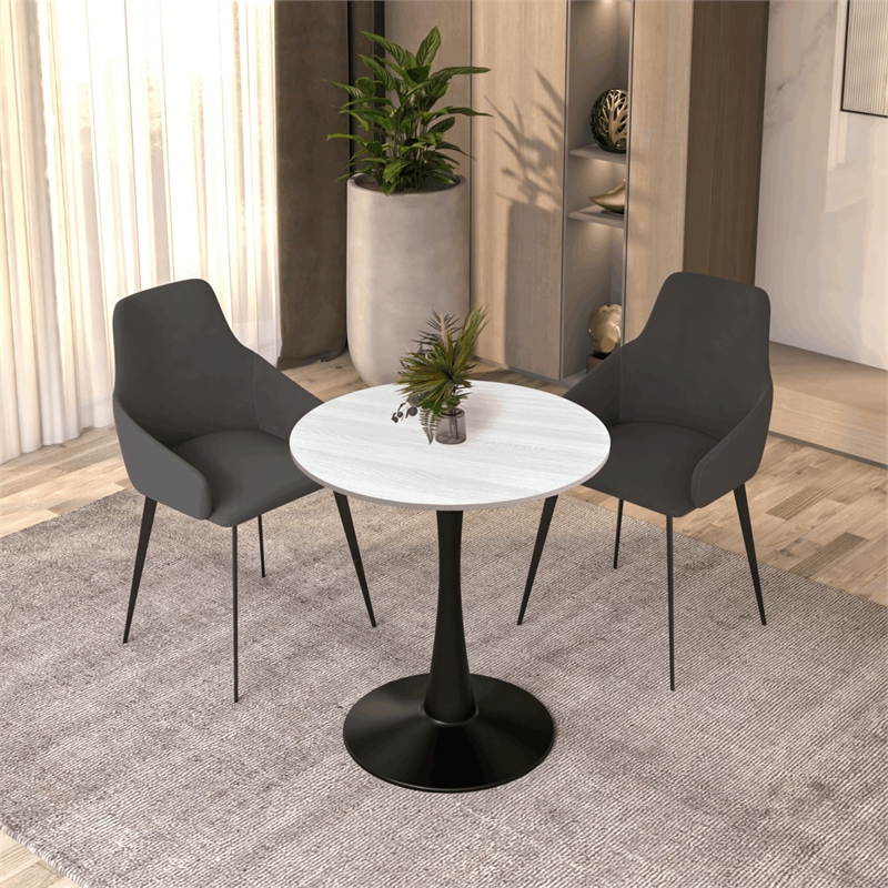 LeisureMod Bristol Dining Table with a 27 