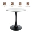 LeisureMod Bristol Dining Table with a 36 