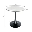 LeisureMod Bristol Dining Table with a 36 