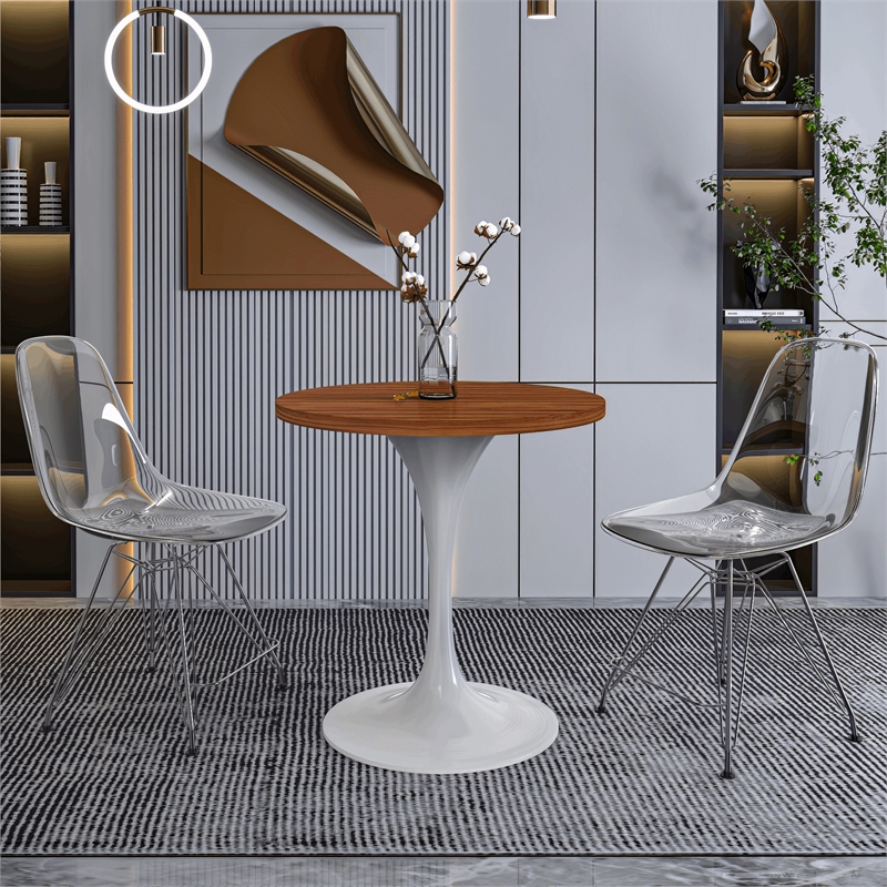 LeisureMod Verve Dining Table with a 27