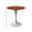 LeisureMod Verve Dining Table with a 27
