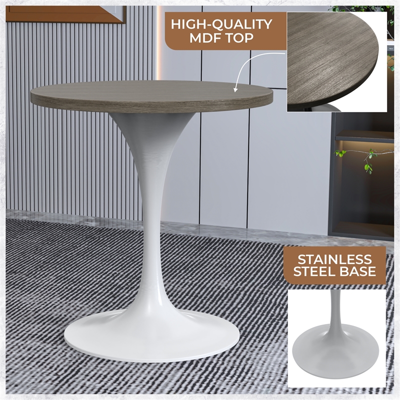 LeisureMod Verve Dining Table with a 27