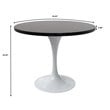 LeisureMod Verve Dining Table with a 36