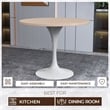 LeisureMod Verve Dining Table with a 36