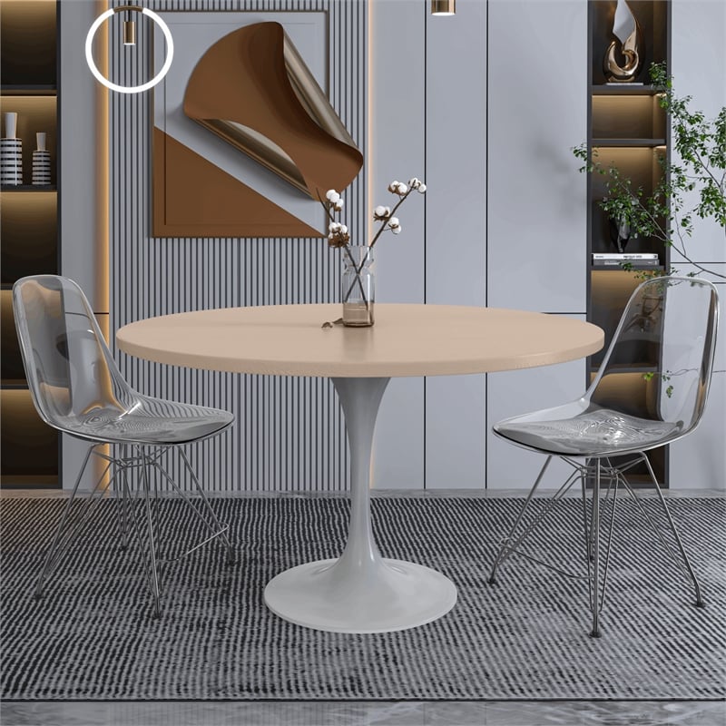LeisureMod Verve Dining Table with a 48