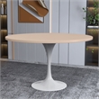 LeisureMod Verve Dining Table with a 48