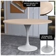 LeisureMod Verve Dining Table with a 48