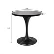 LeisureMod Verve Dining Table with a 27