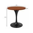 LeisureMod Verve Dining Table with a 27