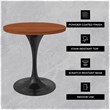 LeisureMod Verve Dining Table with a 27