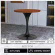 LeisureMod Verve Dining Table with a 27