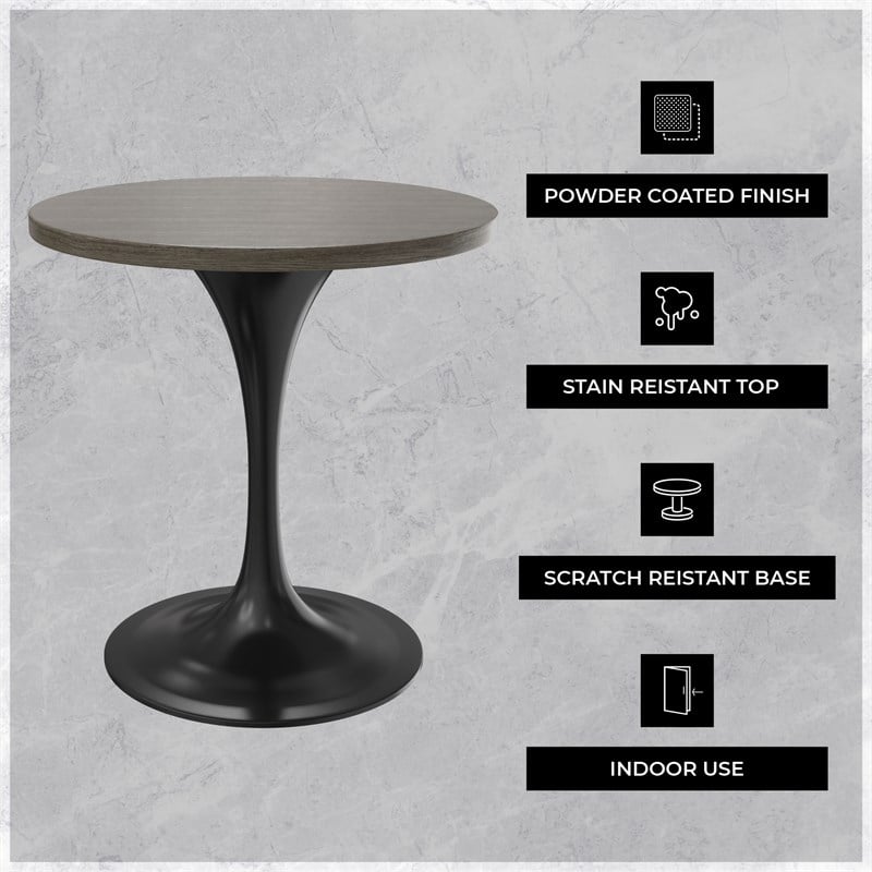 LeisureMod Verve Dining Table with a 27