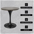 LeisureMod Verve Dining Table with a 27
