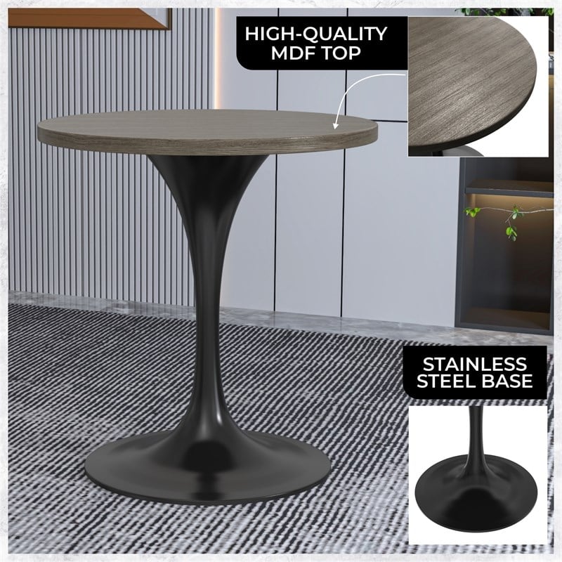 LeisureMod Verve Dining Table with a 27