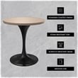 LeisureMod Verve Dining Table with a 27