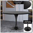 LeisureMod Verve Dining Table with a 48
