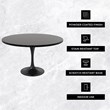 LeisureMod Verve Dining Table with a 48