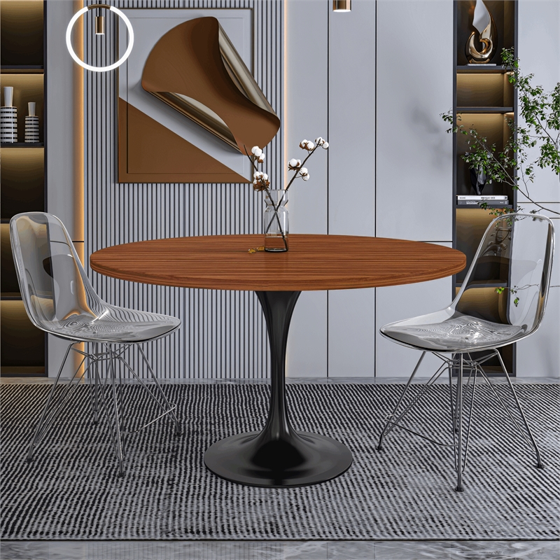 LeisureMod Verve Dining Table with a 48