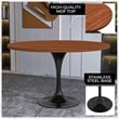 LeisureMod Verve Dining Table with a 48