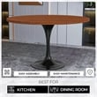 LeisureMod Verve Dining Table with a 48