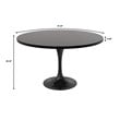 LeisureMod Verve Dining Table with a 48
