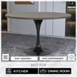 LeisureMod Verve Dining Table with a 48