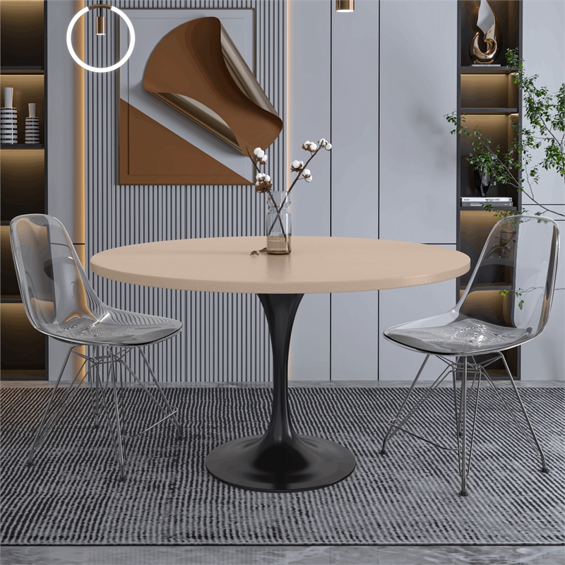 LeisureMod Verve Dining Table with a 48