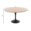 LeisureMod Verve Dining Table with a 48