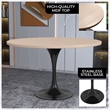 LeisureMod Verve Dining Table with a 48
