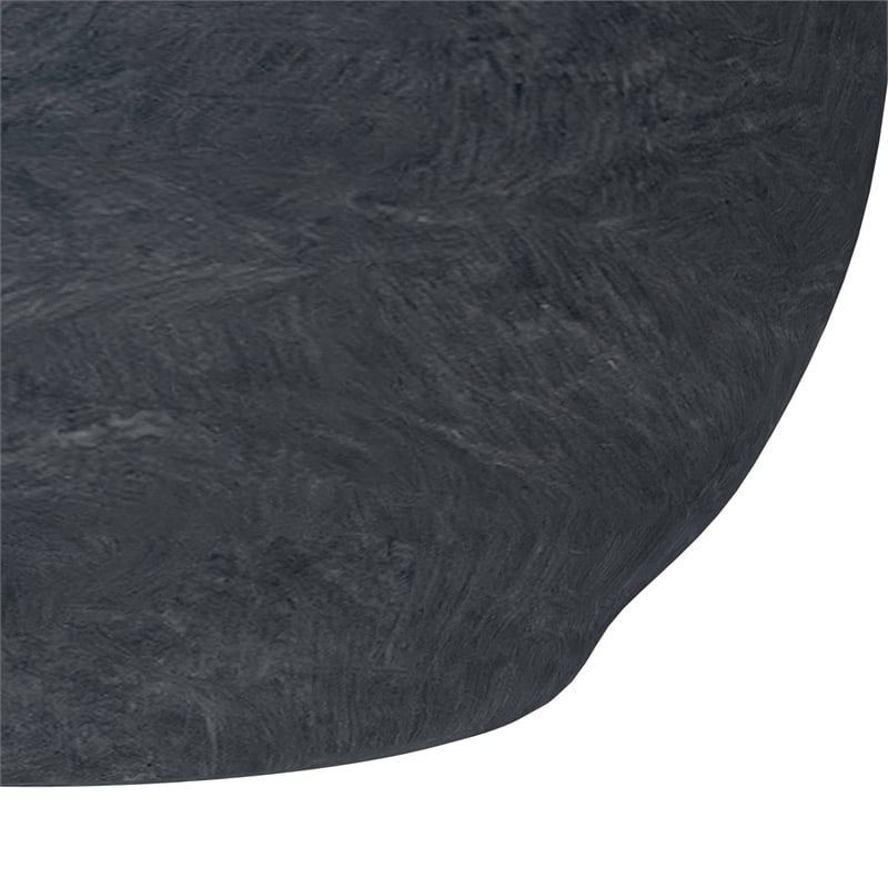 leisuremod grove fiberstone and mgo clay round planter gray 8 inch