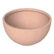 LeisureMod Grove Fiberstone and MGO Clay Round Planter Brown 6 Inch