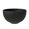 LeisureMod Iris Fiberstone and MGO Clay ROund Planter Black 7
